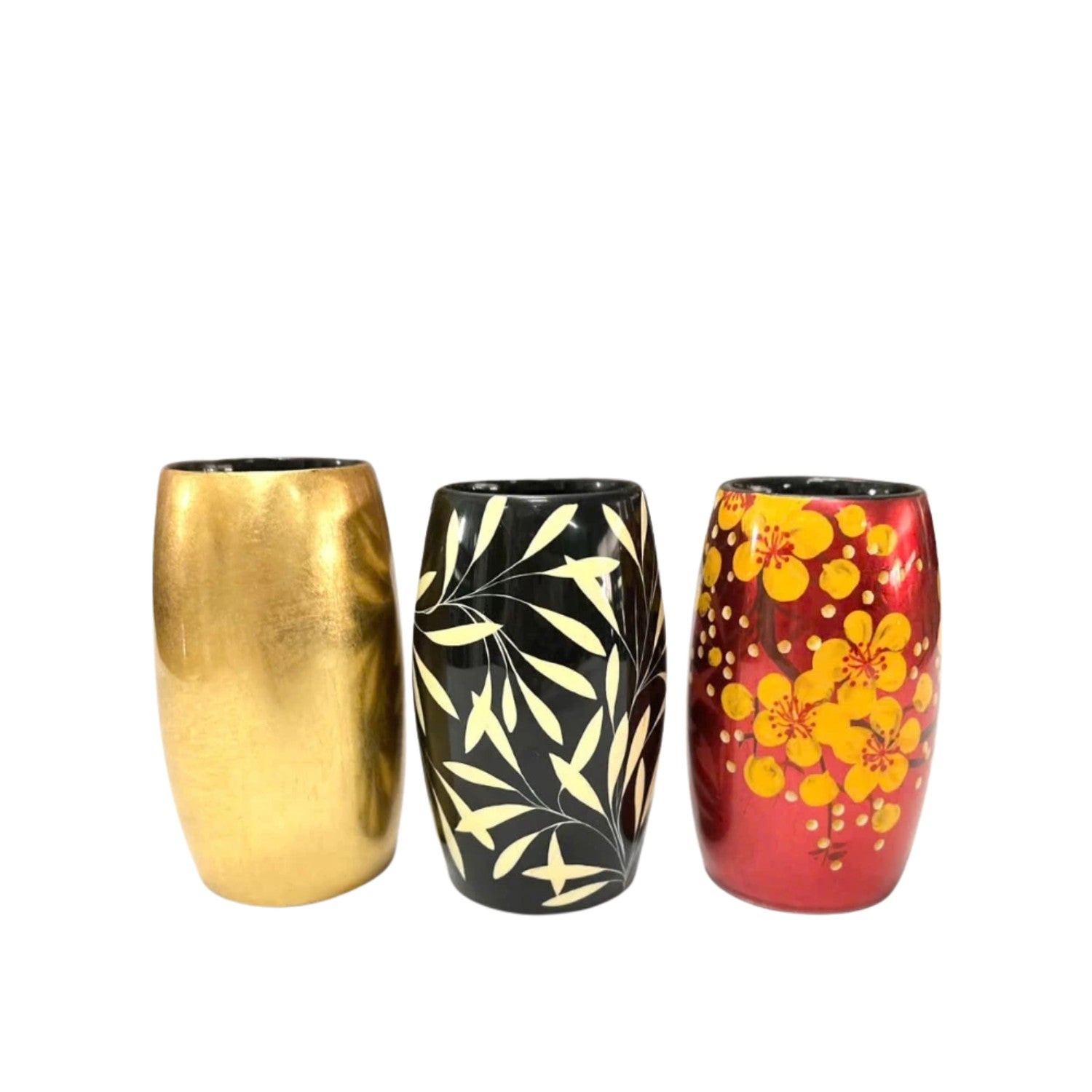 Handcrafted Lacquered Flower Vase 2