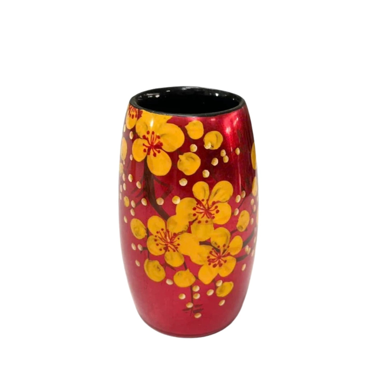 Handcrafted Lacquered Flower Vase 2