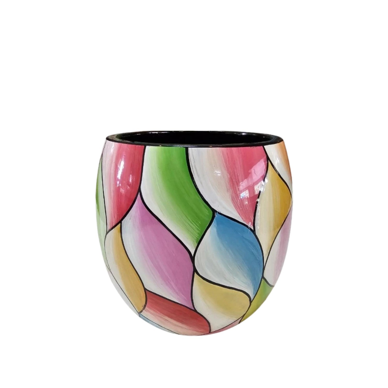 Handcrafted Lacquered Flower Vase 6