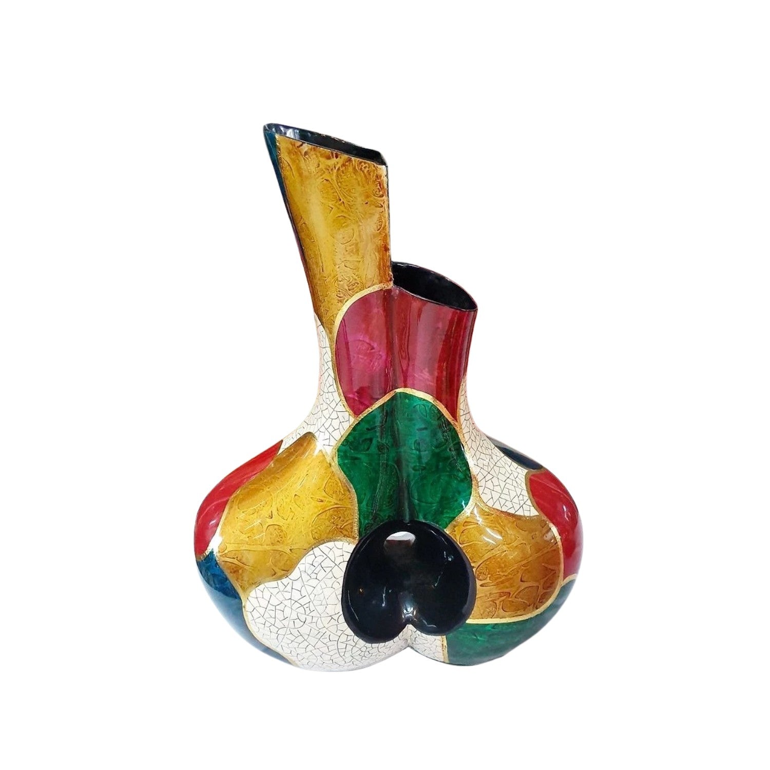 Handcrafted Lacquered Flower Vase 7