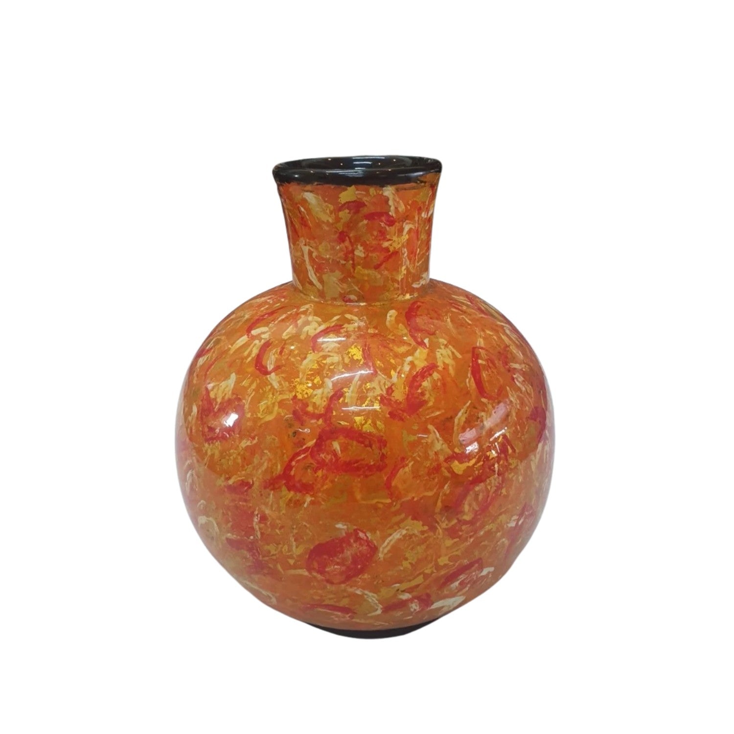 Handcrafted Lacquered Flower Vase 8
