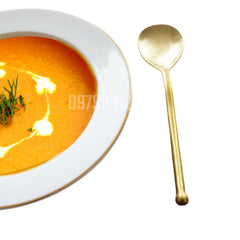 Handcrafted  Long-Handled Pure Copper Spoon