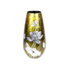 Handcrafted Lotus Pattern Lacquered Ceramic Vase 1