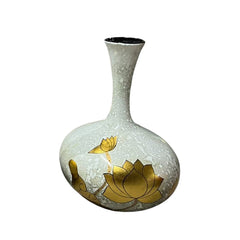 Handcrafted Lotus Pattern Lacquered Ceramic Vase 3