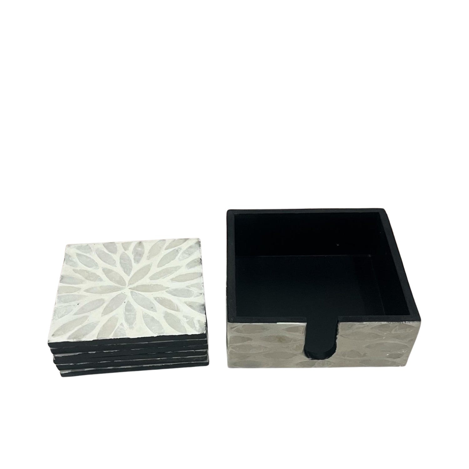 Handcrafted Mother Of Pearl Coasters 1