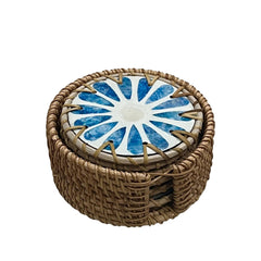 Handcrafted Mother Of Pearl Coasters 2