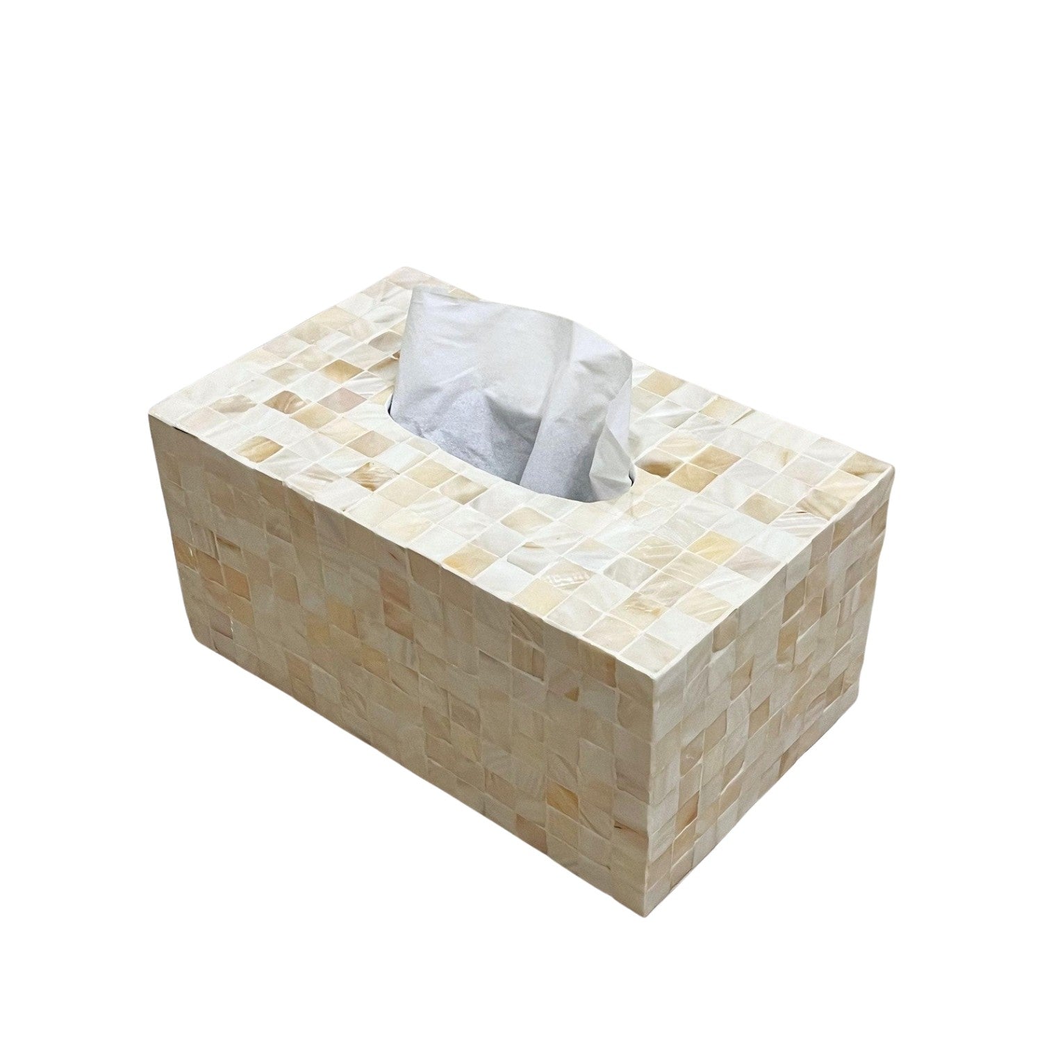 Handcrafted Mother Of Pearl Tissue Box 4