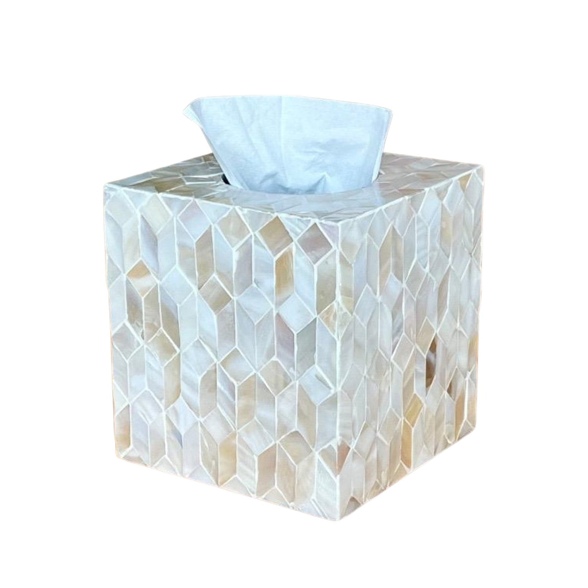 Handcrafted Mother Of Pearl Tissue Box 6
