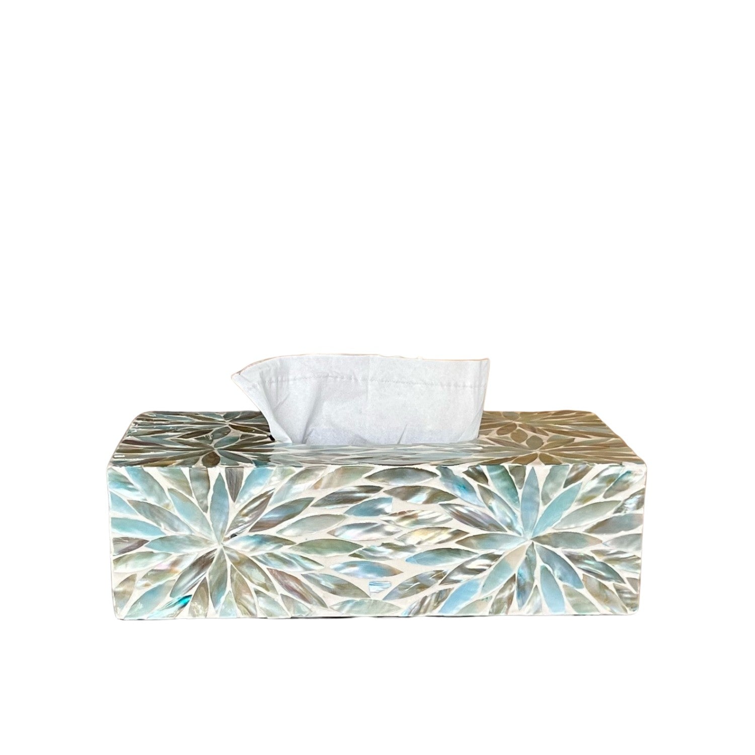 Handcrafted Mother Of Pearl Tissue Box