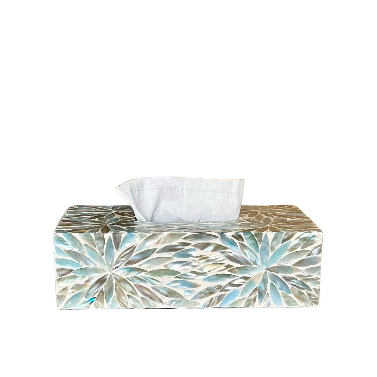 Handcrafted Mother Of Pearl Tissue Box