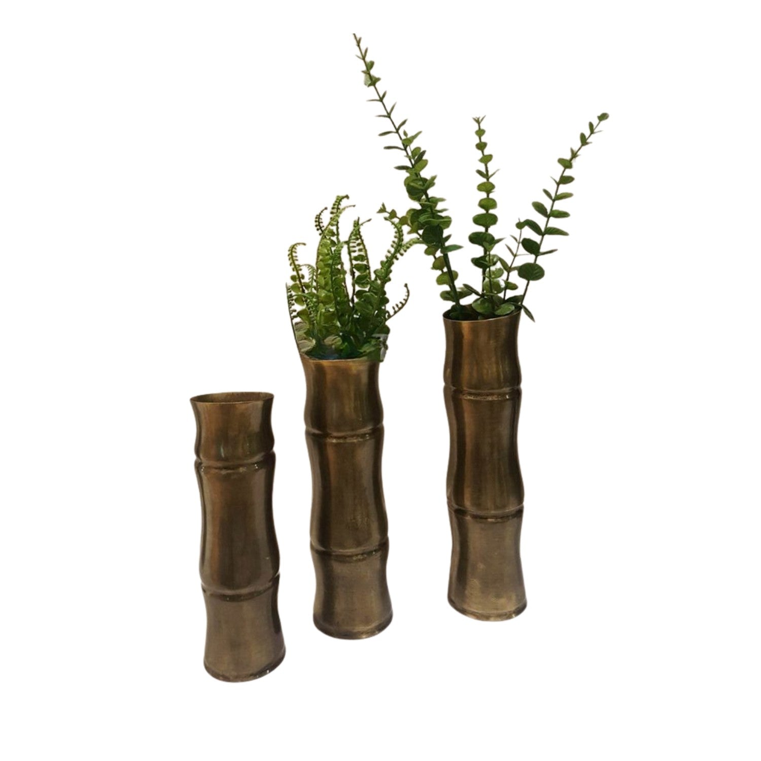 Handcrafted Pure Copper Bamboo Tube Vase