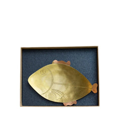 Handcrafted Pure Copper Fish-Shaped Plate