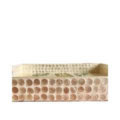 Handcrafted Rectangular Tray With Mother Of Pearl Inlay 5
