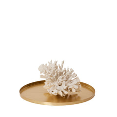 Handcrafted Round Tray Made Of Pure Copper