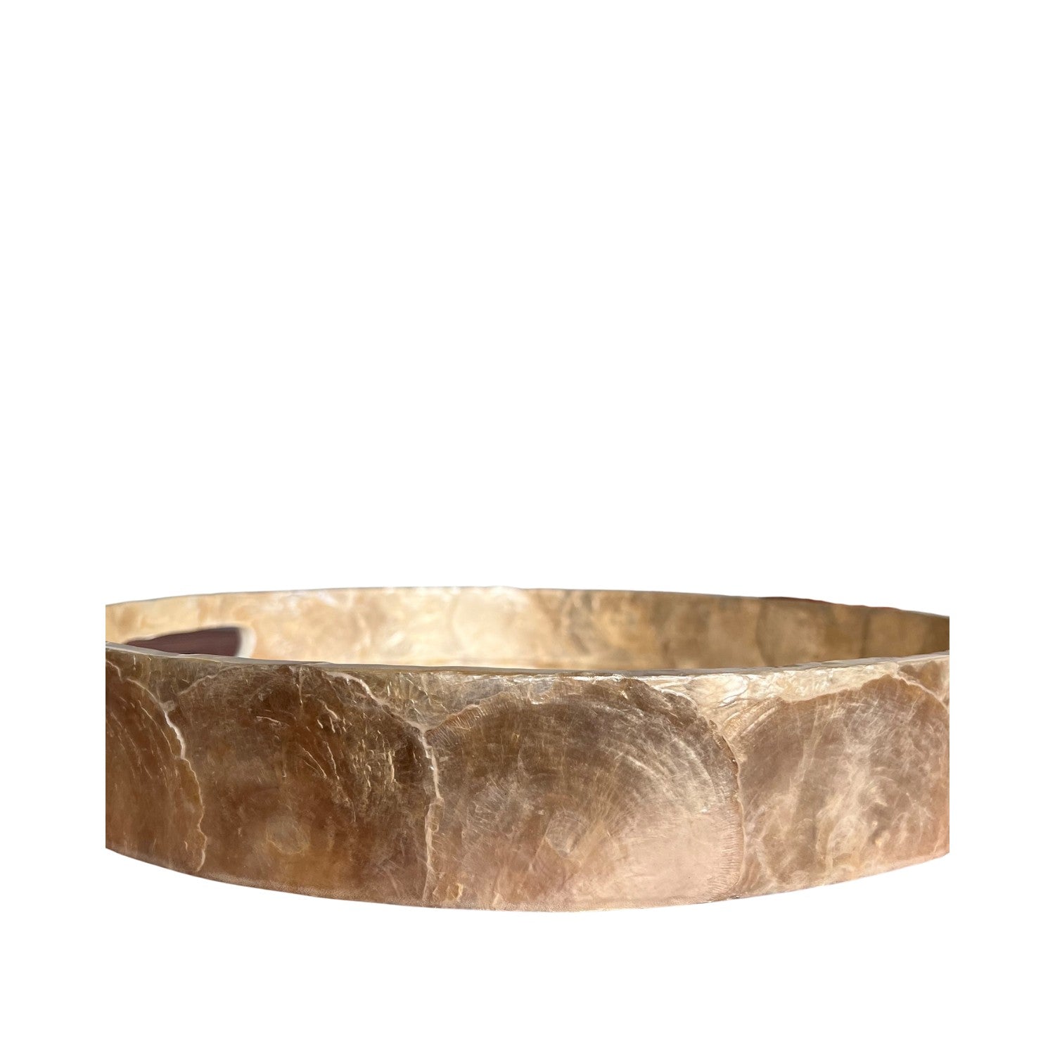 Handcrafted Round Tray With Mother Of Pearl Inlay 3
