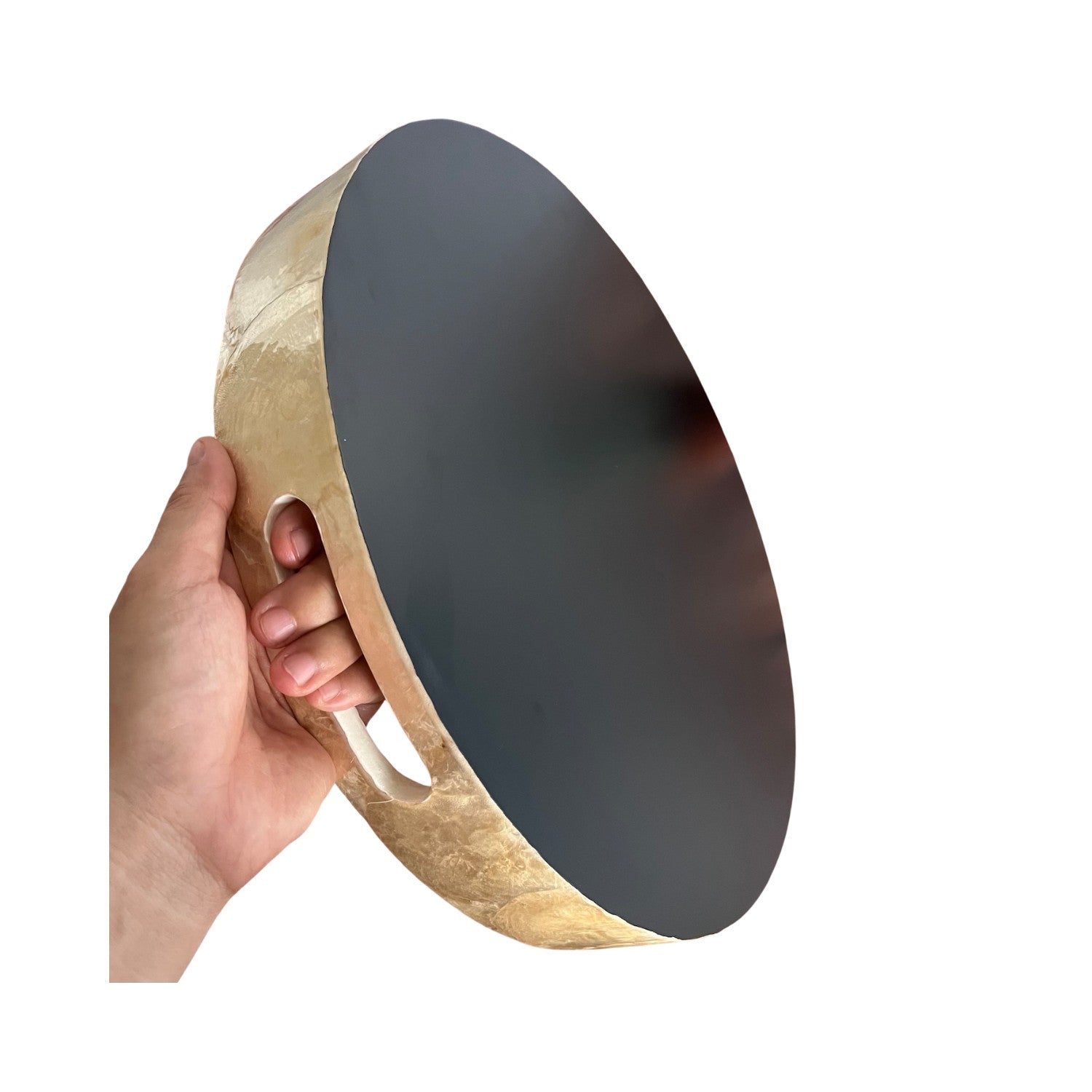 Handcrafted Round Tray With Mother Of Pearl Inlay 3