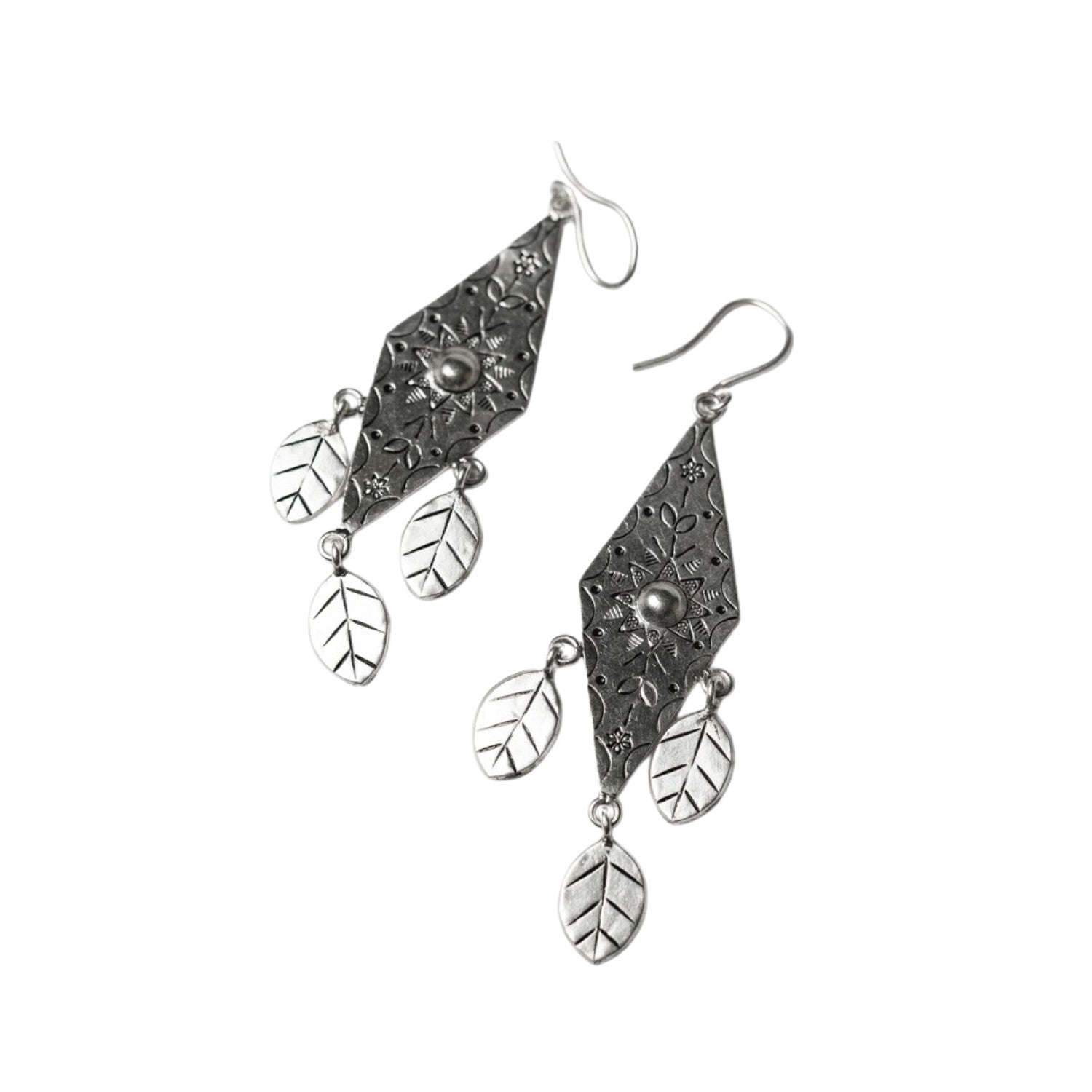 Handcrafted 999 Fine Silver Earring 16