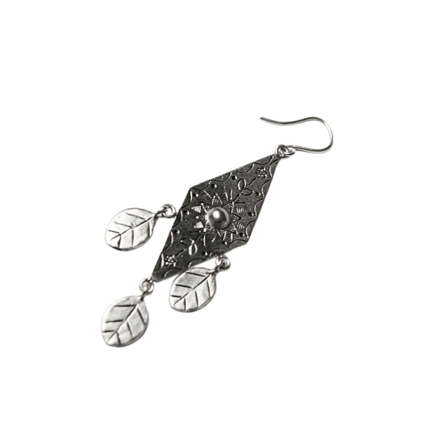 Handcrafted 999 Fine Silver Earring 16