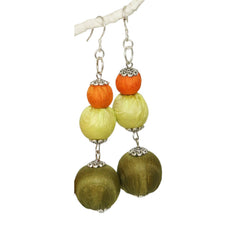 100% Handmade Silk Earrings