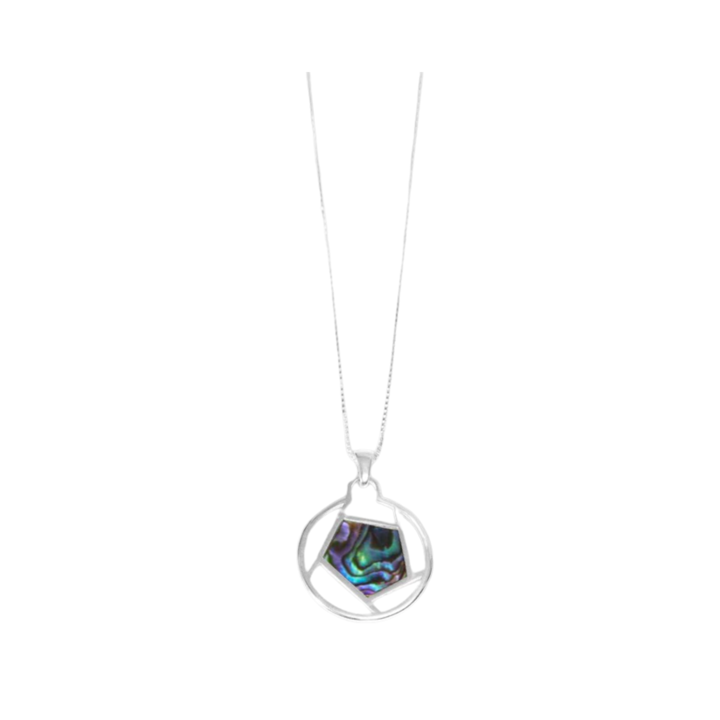 Handmade Silver Pentagon Necklace