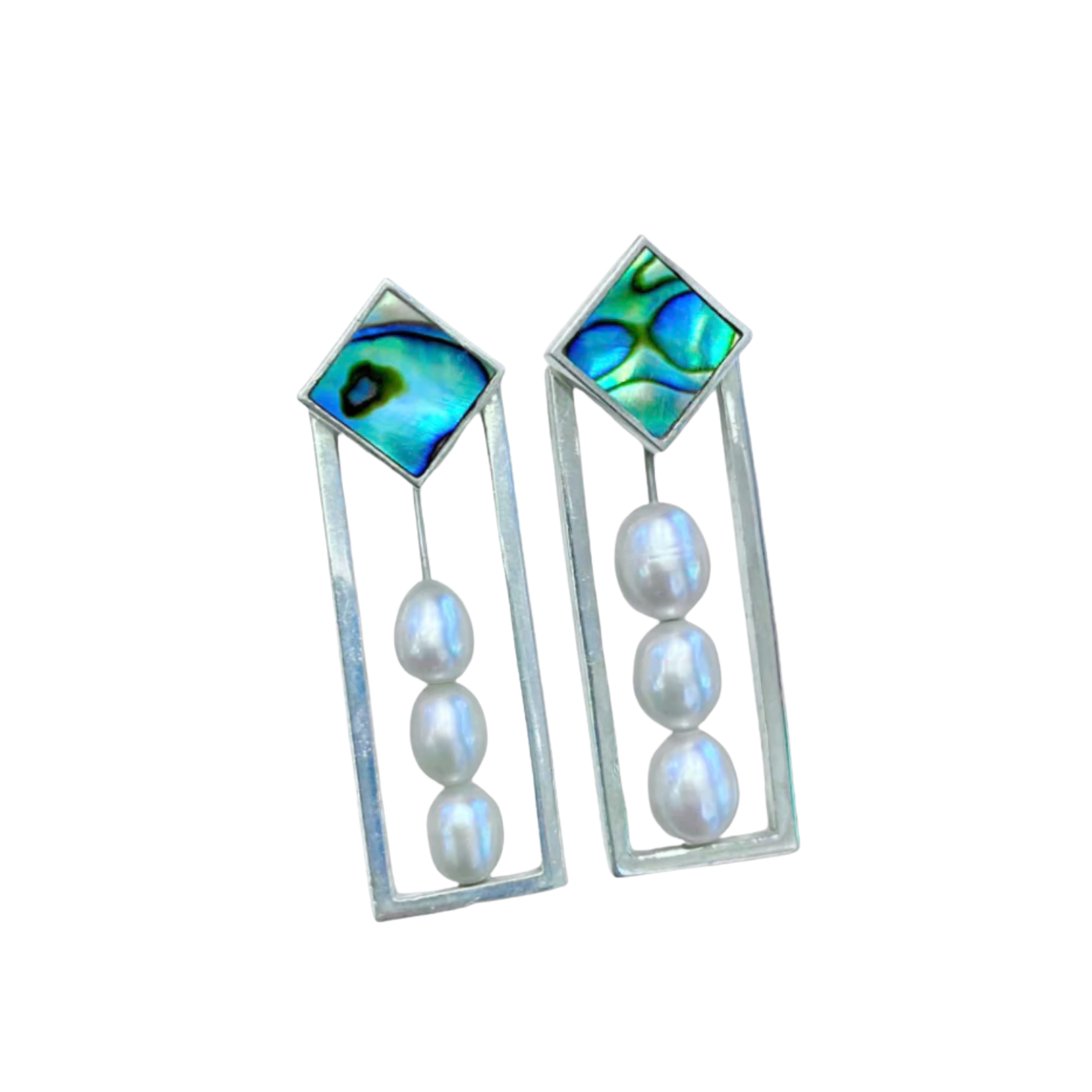 Handmade Silver Beach Earrings