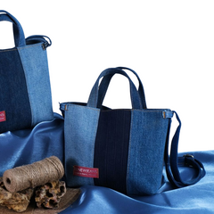 Handmade Upcycled Denim 3 Color Handbag