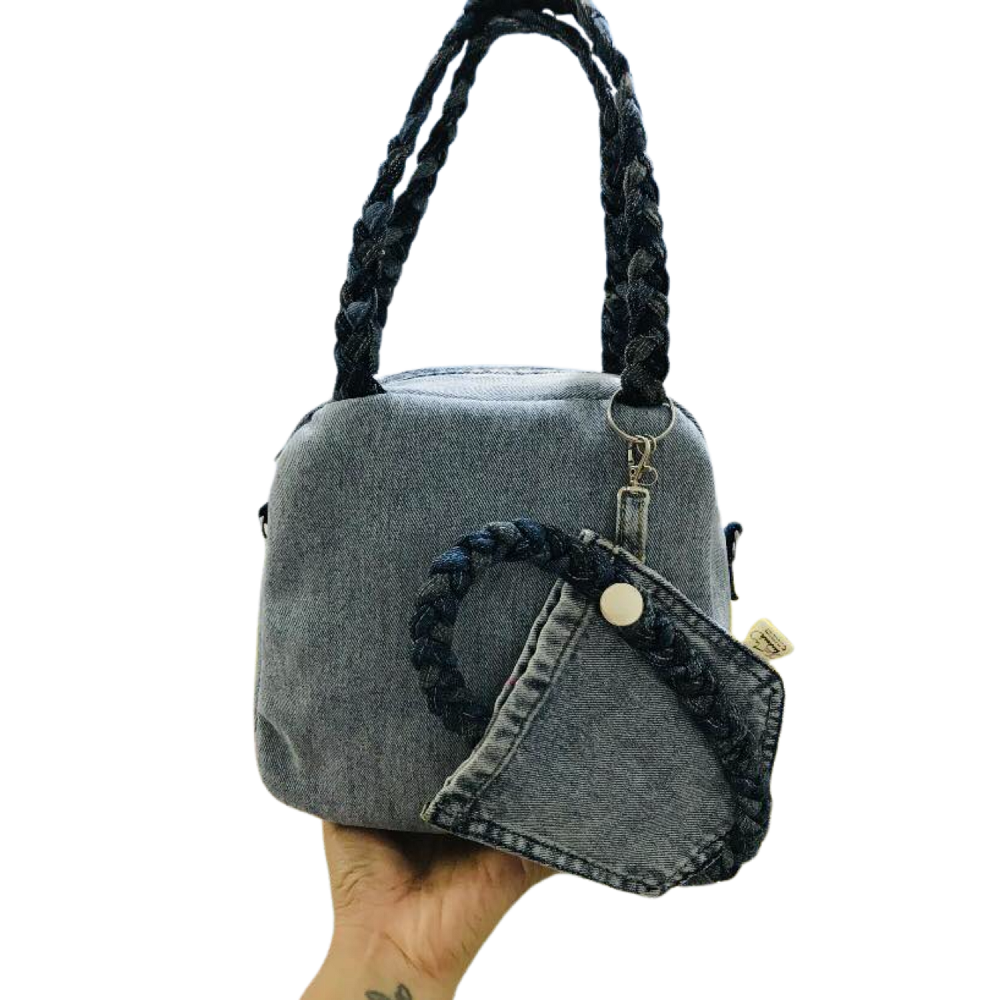 Handmade Upcycled Denim Bag