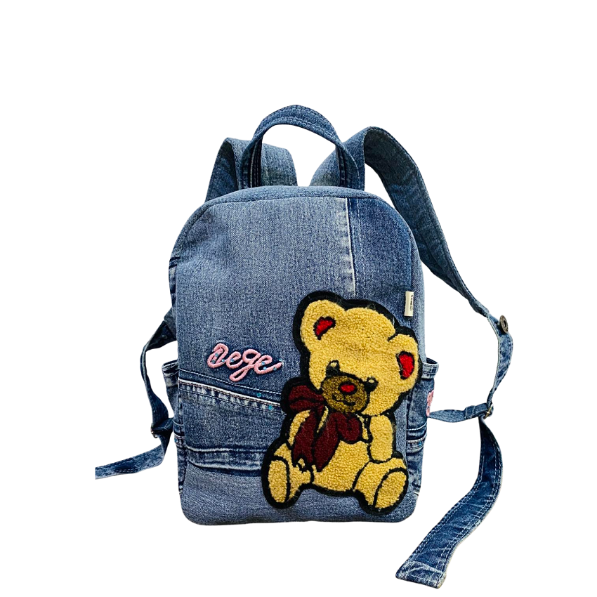 Handmade Upcycled Denim Children's Backpacks