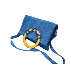 Handmade Upcycled Denim Clutch Bag