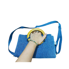 Handmade Upcycled Denim Clutch Bag