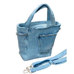 Handmade Upcycled Denim Crossbody Bag