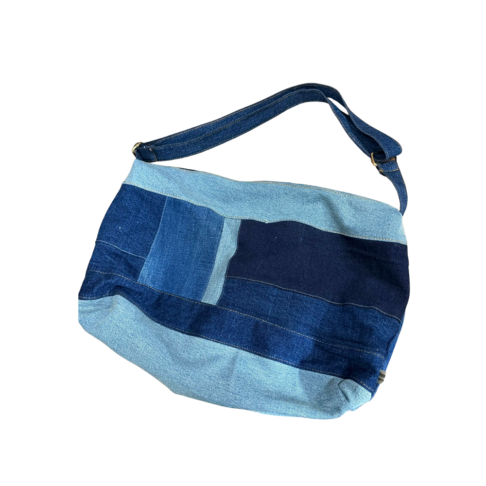Handmade Upcycled Denim Crossbody Bag