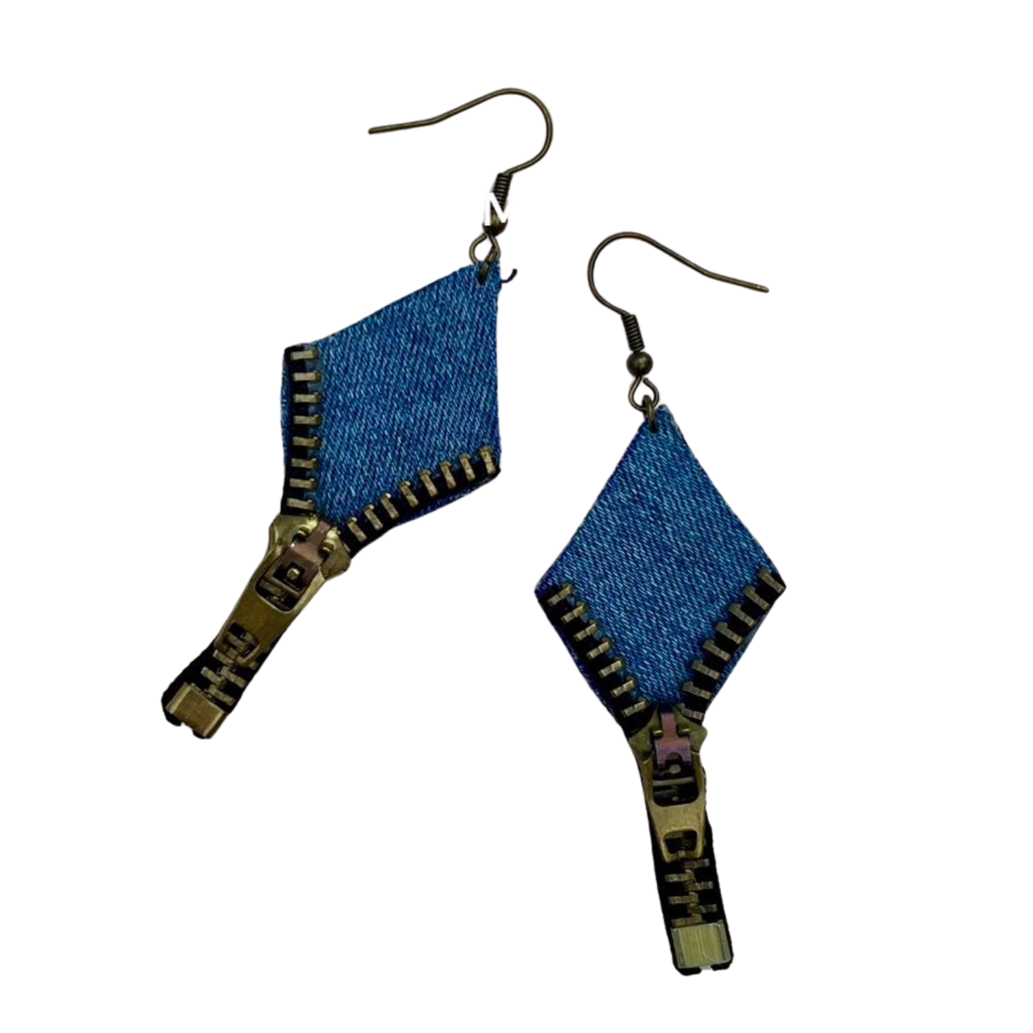 Handmade Upcycled Denim Earring 3