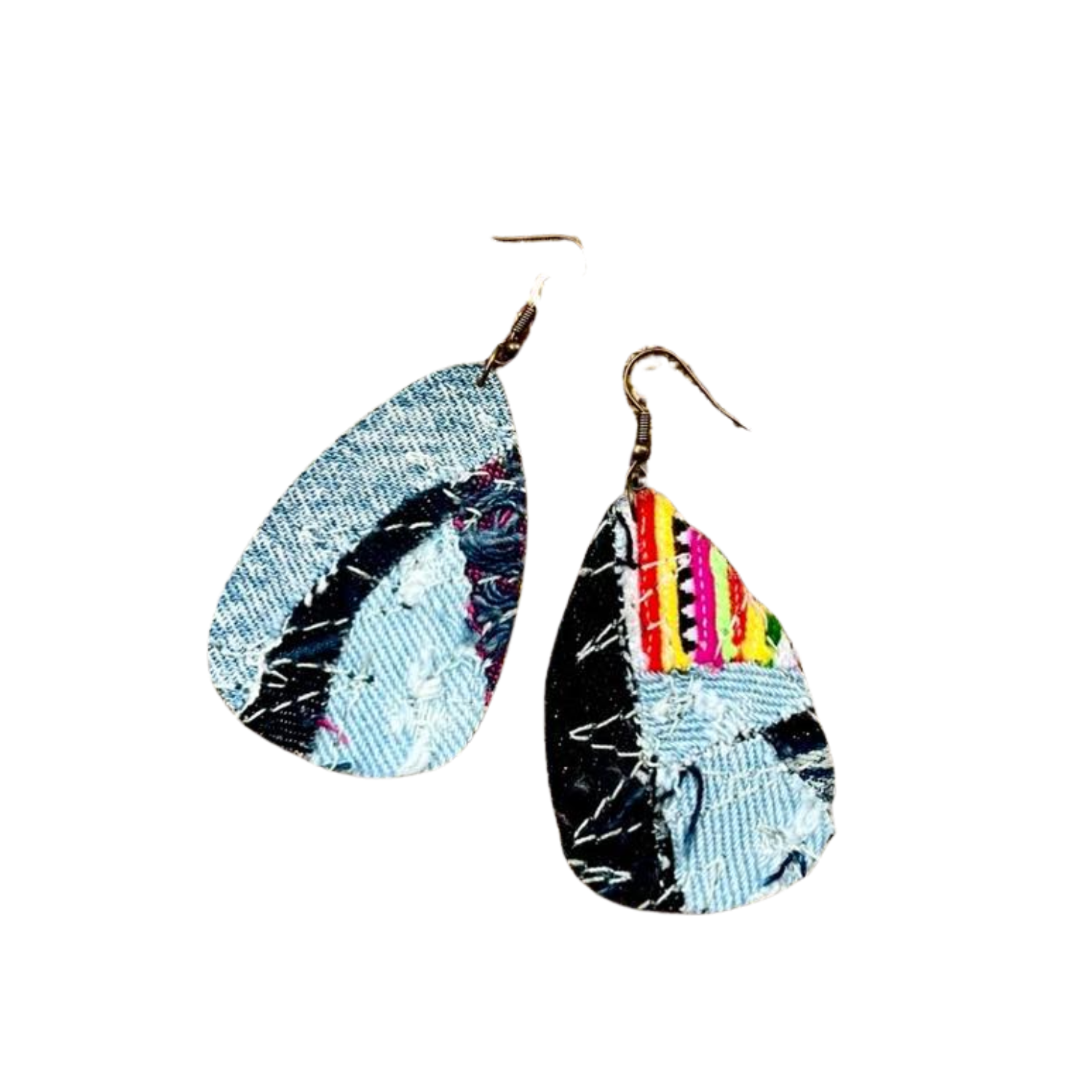 Handmade Upcycled Denim Earring 3