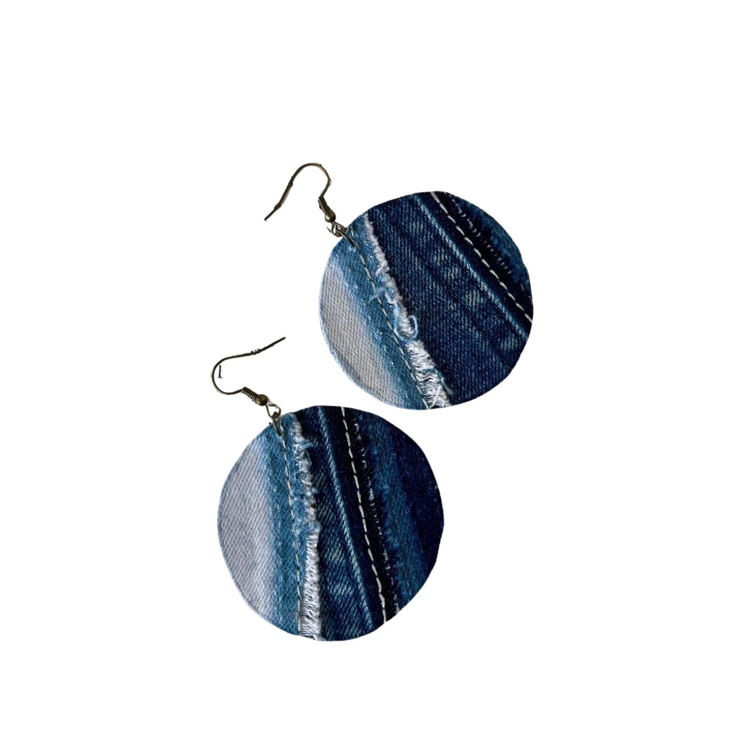 Handmade Upcycled Denim Earring 1