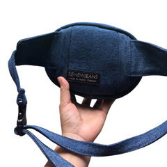 Handmade Upcycled Denim Embroidered Fanny pack