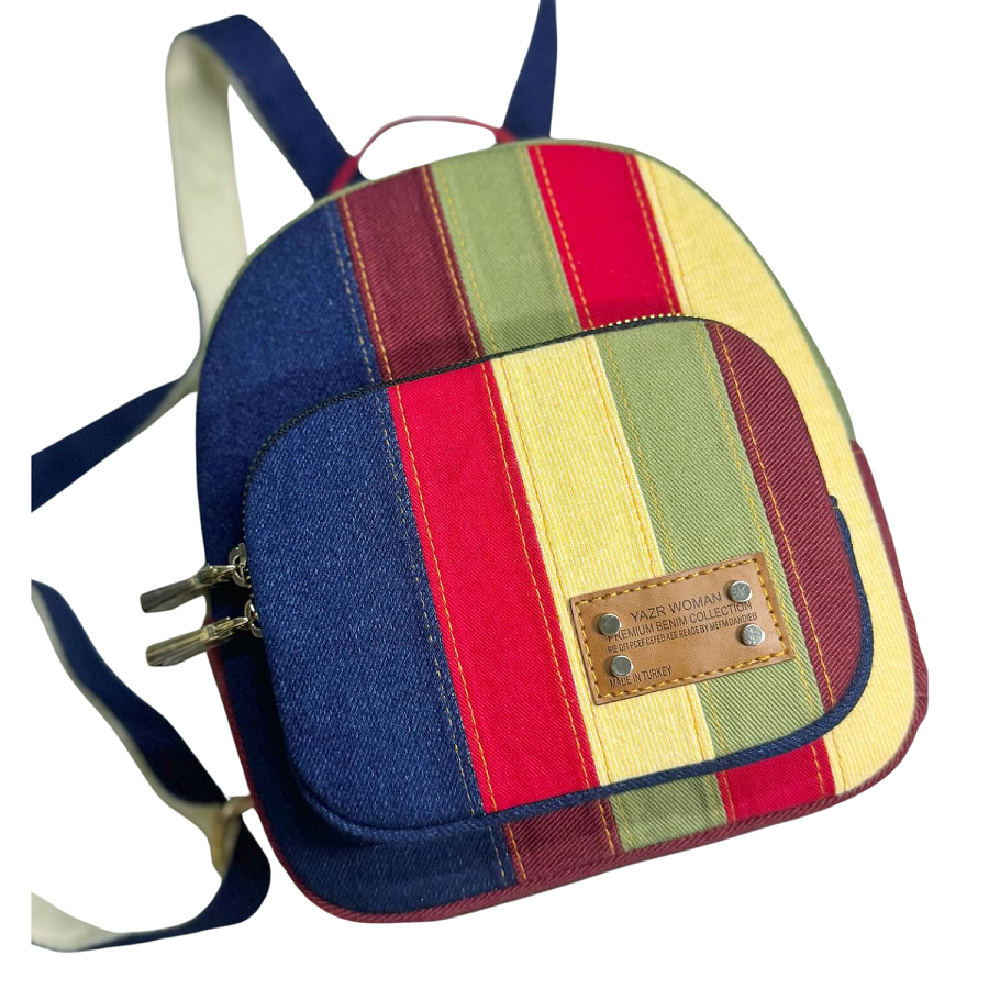 Handmade Upcycled Denim Hoya Backpack