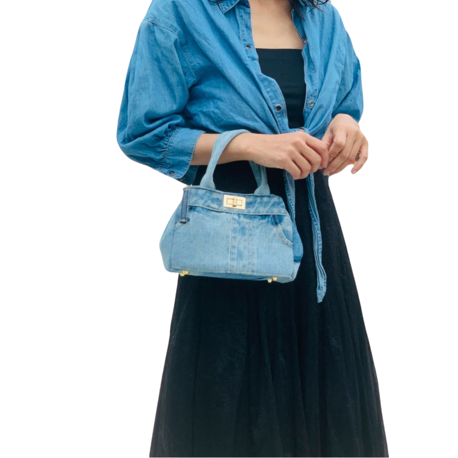 Handmade Upcycled Denim Hand Bag