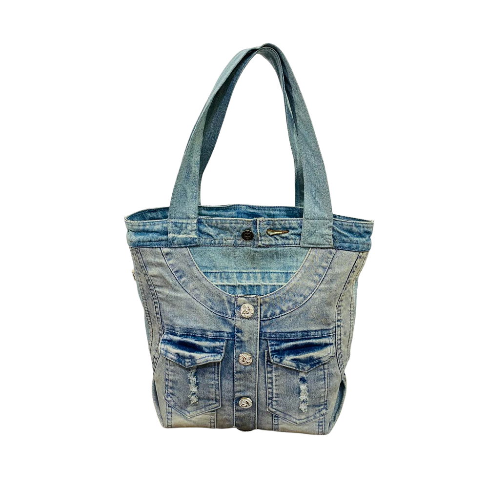 Handmade Upcycled Denim Hand Bag