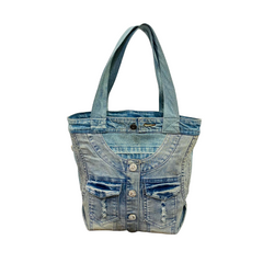 Handmade Upcycled Denim Hand Bag
