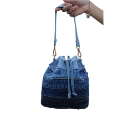 Handmade Upcycled Denim Hand Bag 1