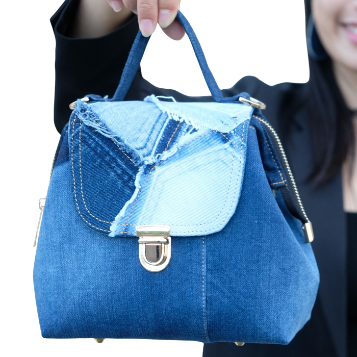 Handmade Upcycled Denim Handbag