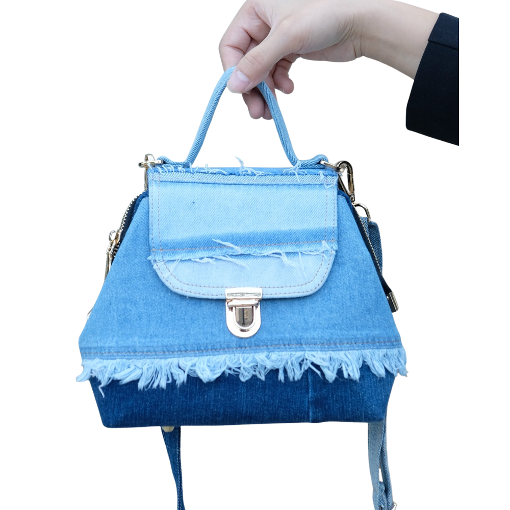 Handmade Upcycled Denim Handbag