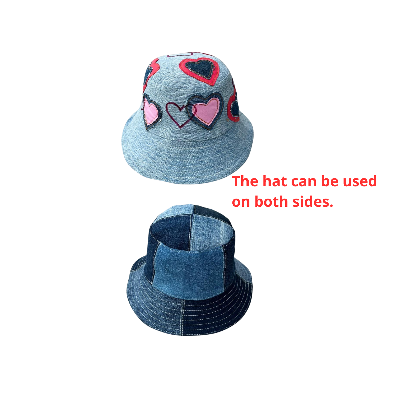 Handmade Upcycled Denim Hat