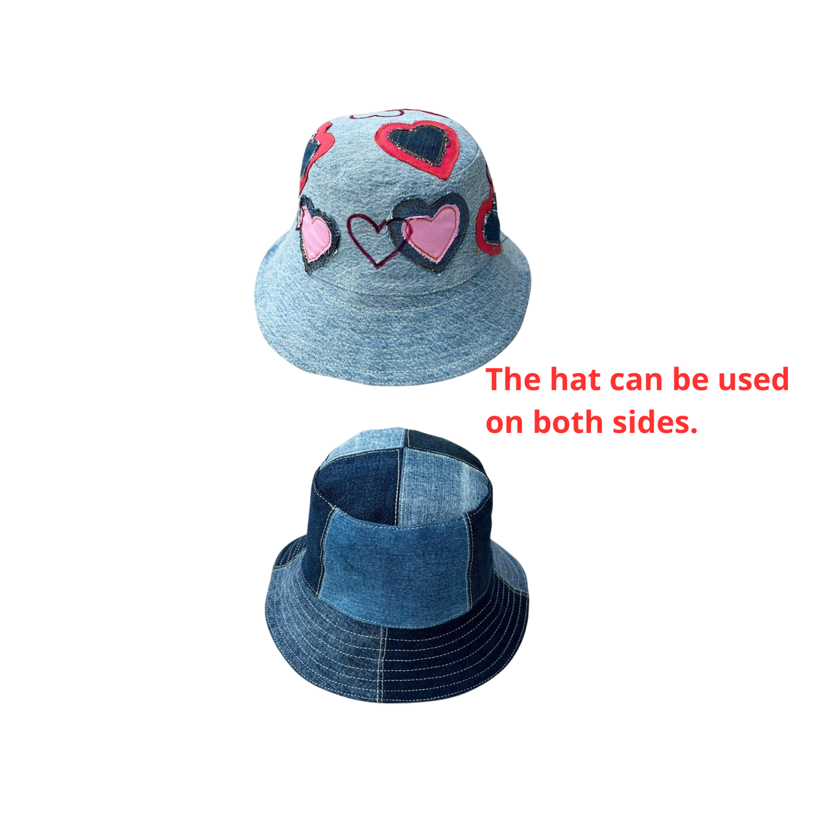 Handmade Upcycled Denim Hat