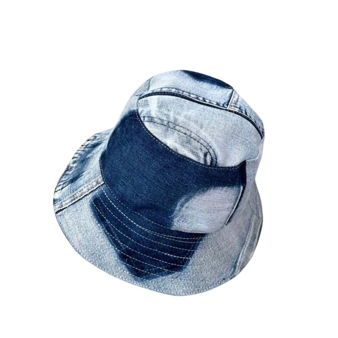 Handmade Upcycled Denim Hat 1