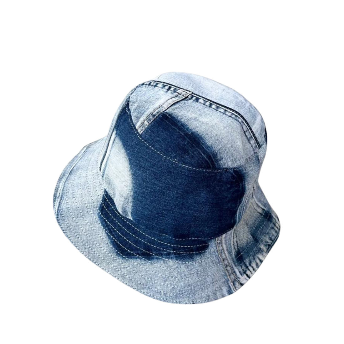 Handmade Upcycled Denim Hat 1