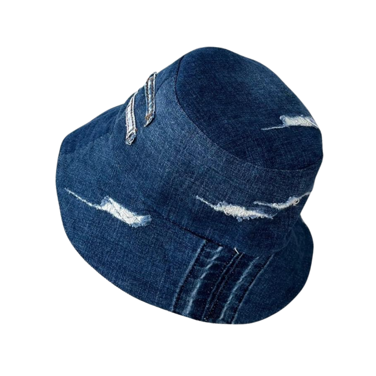 Handmade Upcycled Denim Hat 1