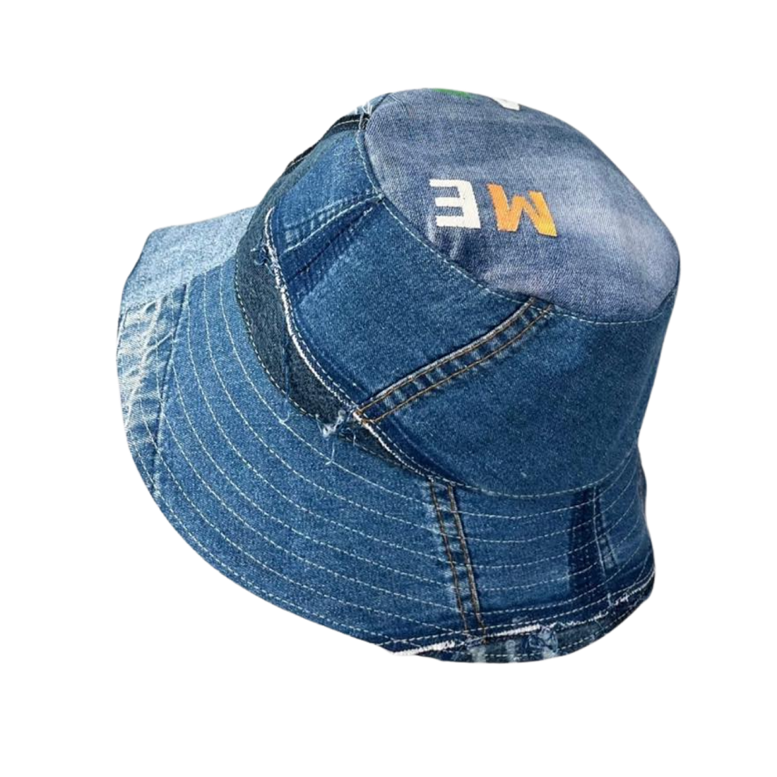 Handmade Upcycled Denim Hat 2