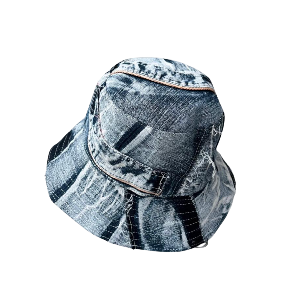 Handmade Upcycled Denim Hat 3